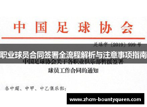 职业球员合同签署全流程解析与注意事项指南 职业球员合同签署全流程解析与注意事项指南